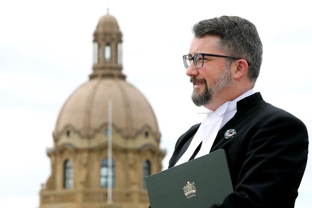 Speaker Nathan Cooper provides details on the official opening of Phase 1 of the legislature grounds’ fountain reconstruction during a press conference in Edmonton, Wednesday June 26, 2024.  