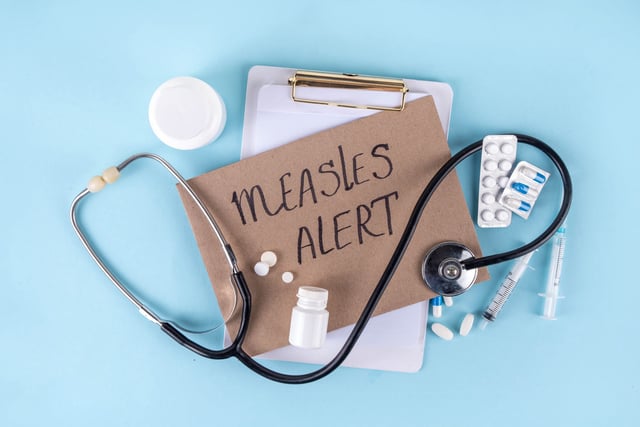 Public health officials reported a measles case in Sedgwick County.