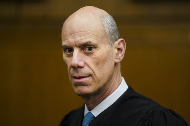 U.S. District Judge James Boasberg, chief judge of the United States District Court for the District of Columbia, stands for a portrait at E. Barrett Prettyman Federal Courthouse in Washington, March 16, 2023.