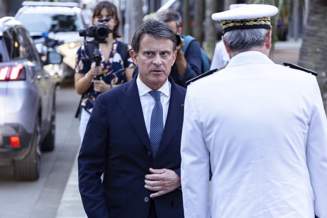 Manuel Valls, ministre d’État et ministre des Outre-mer, samedi dernier à Nouméa.