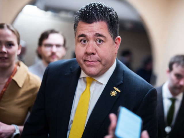 UNITED STATES - FEBRUARY 25: Rep. Nick Lalota, R-N.Y., talks with reporters after a meeting of the House Republican Conference in the U.S. Capitol on Tuesday, February 25, 2025. Members fielded questions on the potential budget resolution vote. (Tom Williams/CQ-Roll Call, Inc via Getty Images)