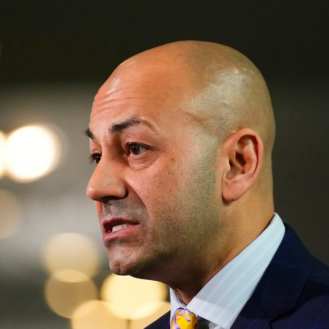 Ranj Pillai, Premier of Yukon, arrives to take part in the First Minister Meeting at the National War Museum on Friday, March 21, 2025. THE CANADIAN PRESS/Sean Kilpatrick