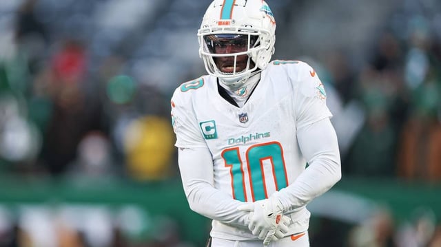 Dolphins wide receiver Tyreek Hill underwent a second surgery on his right wrist, which he struggled with throughout the 2024 season.