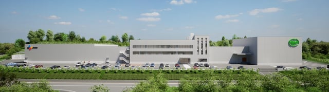 This photo provided by CJ Cheiljedang Co. on May 8, 2025, shows a rendered image of the company's new Japanese plant scheduled to be finished later in the year. (PHOTO NOT FOR SALE) (Yonhap)
