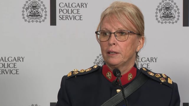 Calgary's new interim Chief of Police was officially sworn in on Wednesday while it was also announced that two of the city's deputy police chiefs have retired.