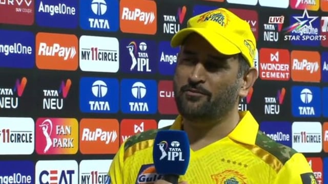 MS Dhoni spoke about his IPL future after CSK's win against KKR