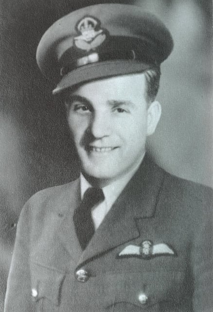 Royal Canadian Air Force Pilot Officer William McMullen is shown in an undated composite handout photo. A British Member of Parliament is pushing for the Canadian government to recognize McMullen, who sacrificed himself to save a town in the United Kingdom during a training accident during the Second World War. THE CANADIAN PRESS/HO-Chris Lloyd, *MANDATORY CREDIT*