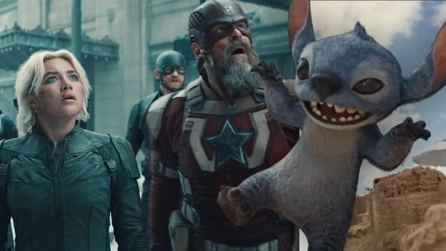Yelena and Red Guardian in Thunderbolts and Stitch in the live-action Lilo & Stitch movie