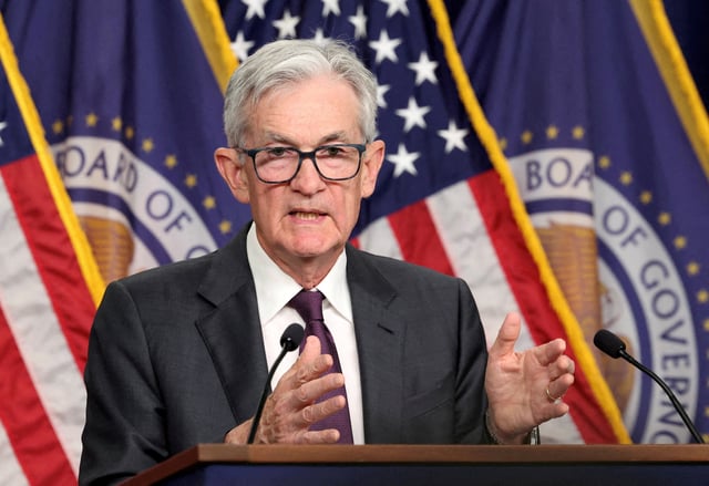 U.S. Federal Reserve Chair Jerome Powell speaks during a press conference, in Washington, U.S., January 29, 2025. REUTERS/Kevin Lamarque/File Photo