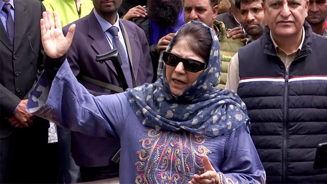 Mehbooba Mufti says, It is painfully clear that there can be no military solution, only more suffering.