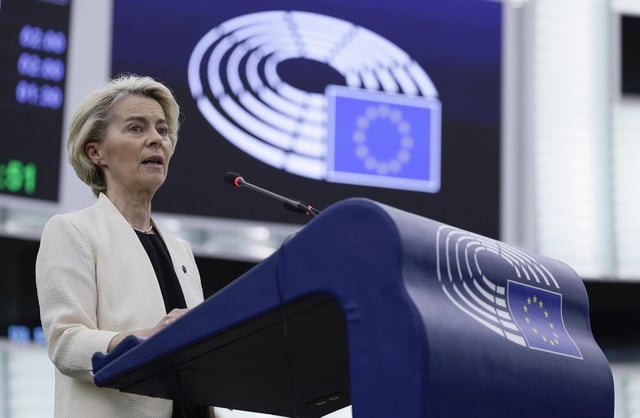 La presidenta de la Comisión Europea, Ursula von der Leyen.