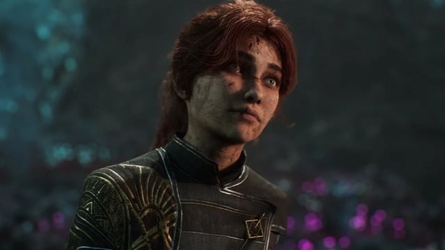 Girl with a concerned look on her face