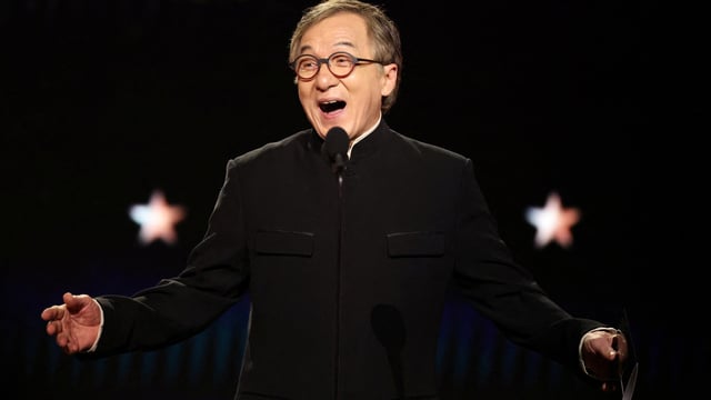  File photo of Jackie Chan at the 30th Annual Critics Choice Awards in February.