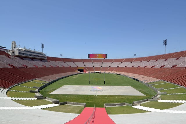 May 11, 2017; Los Angeles, CA, USA; A general view of the Los Angeles Memorial Coliseum. Kirby Lee-USA TODAY Sports/ File Photo