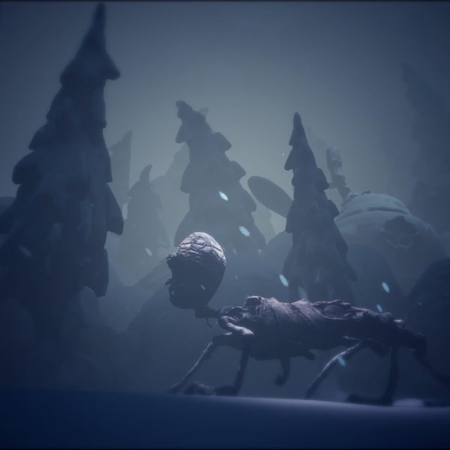 The Midnight Walk review; screens from a stop motion VR game