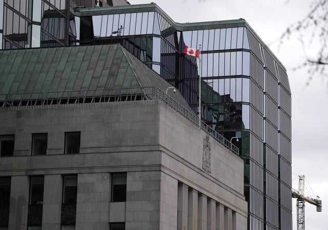 The Bank of Canada is seen in Ottawa, on Wednesday, April 16, 2025. THE CANADIAN PRESS/Justin Tang