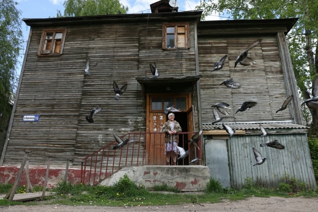 Tamara's crumbling wooden dormitory was built for workers in 1906, during the reign of the last Russian tsar, Nicholas II