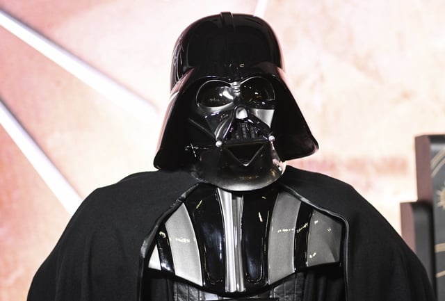 File photo: a Darth Vader costumed character participates in the Star Wars themed Empire State Building lighting ceremony on Thursday, March 21, 2024, in New York.