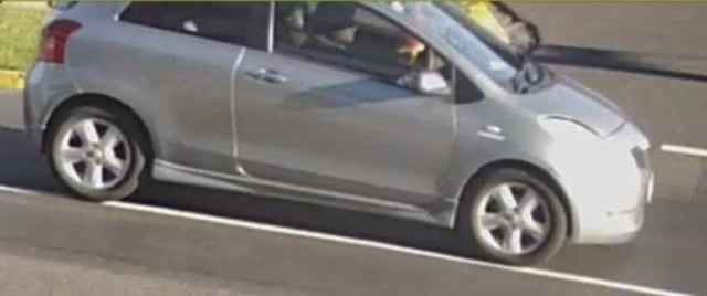 Police are searching for the driver of a silver Toyota Yaris that struck a child and failed to stop.