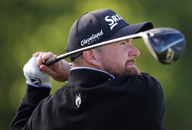 Shane Lowry of Ireland in action during the Pro Am event prior to the Truist Championship 2025 at The Wissahickon at Philadelphia Cricket Club on May 07, 2025 in Flourtown, Pennsylvania.
