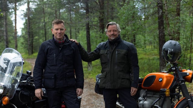 Ewan McGregor and Charley Boorman spent ten weeks taking in some of the most exciting parts of Europe on vintage motorbikes (Photo: Max Cruz/Apple TV+)