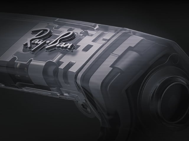 The new limited edition Ray-Ban Meta smart glasses show a translucent design.