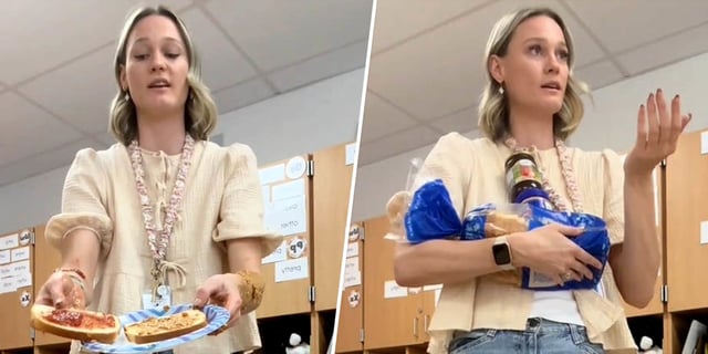 How this teacher use a PB&J sandwich to teach her kids about descriptive writing.