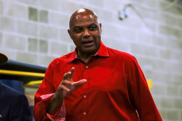 Former NBA player and Auburn alum Charles Barkley enters Neville Arena through the loading dock prior to a game between Oklahoma Sooners and Auburn Tigers on February 4, 2025 in Auburn, Alabama.