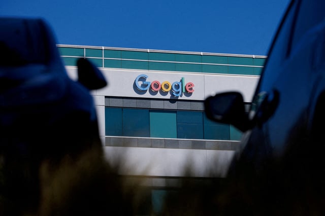 The logo of Google LLC is shown on a building in San Diego, California, U.S., October 9, 2024. REUTERS/Mike Blake/File Photo
