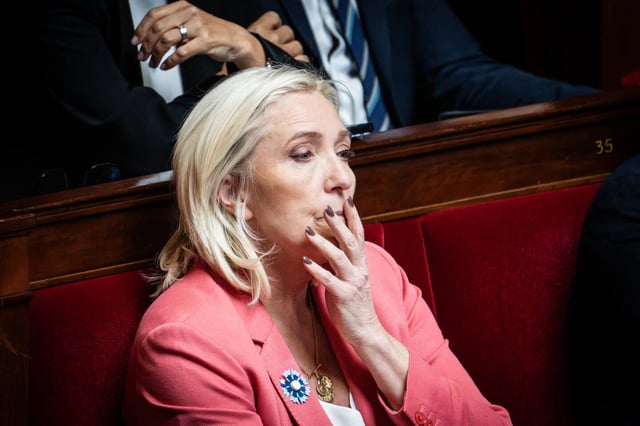 Marine Le Pen, à l'Assemblée nationale française, le 6 mai 2025.