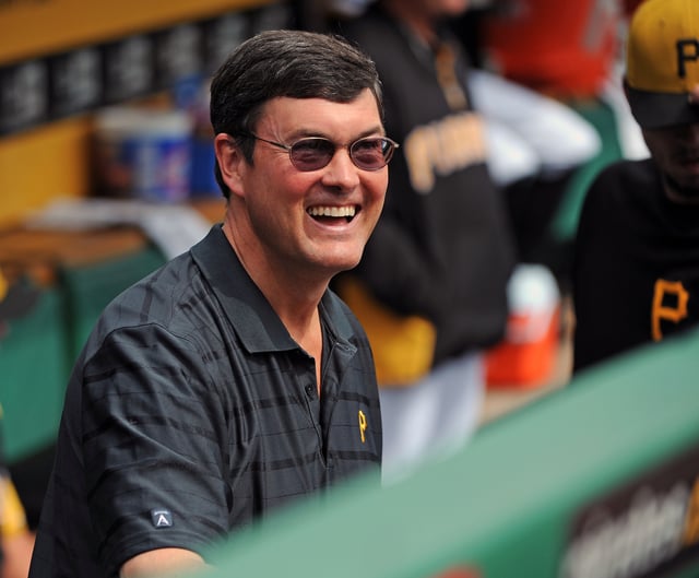PITTSBURGH, PA - SEPTEMBER 15: Team owner Bob Nutting of the Pittsburgh Pirates looks on from the dugout before a Major League Baseball game against the Chicago Cubs at PNC Park on September 15, 2013 in Pittsburgh, Pennsylvania. The Pirates defeated the Cubs 3-2. (Photo by George Gojkovich/Getty Images)