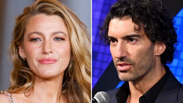 Blake Lively and Justin Baldoni. (Getty Images)