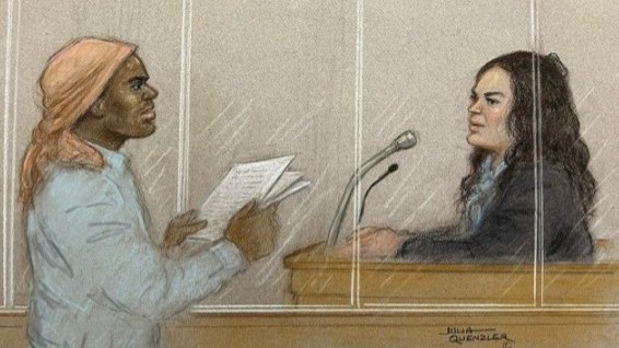 Mark Gordon questions Constance Marten. They deny manslaughter by gross negligence