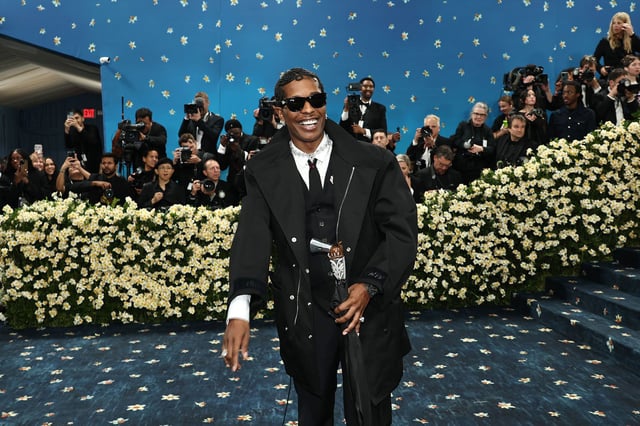 A$AP Rocky at the 2025 Met Gala in New York City.