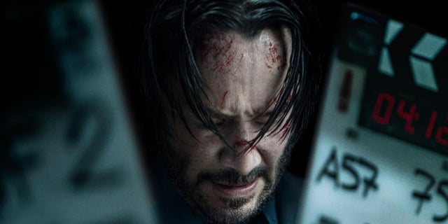 Keanu Reeves on the poster for 'Wick Is Pain'