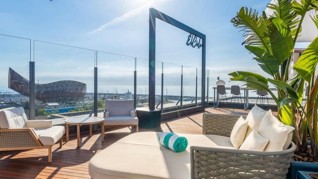 La terraza El Cielo del Hotel Sofitel Barcelona Skipper.