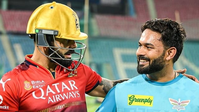 Virat Kohli and Rishabh Pant at Bharat Ratna Shri Atal Bihari Vajpayee Ekana Cricket Stadium