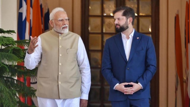 India and Chile reiterated their shared vision for strengthening bilateral relations and look forward to fruitful discussion during the first round of talks during May 26-30, the commerce ministry said in a statement (X/narendramodi)