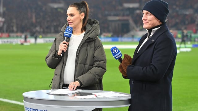 Esther Sedlaczk und Bastian Schweinsteiger