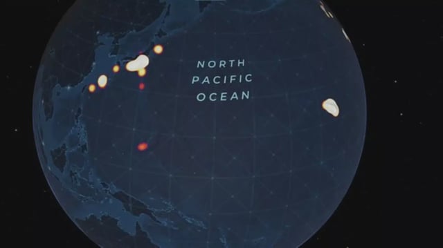 This heatmap shows the concentration of known deep-sea dives with visual observations in the Pacific Ocean. Credit: Ocean Discovery League