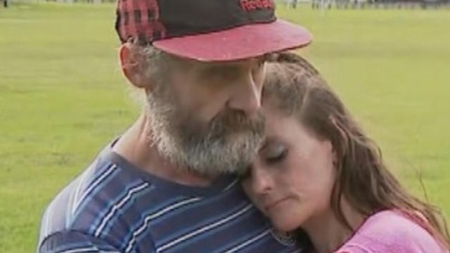 Samantha Heggs and Troy Johnson pay tribute to their sons who were allegedly murdered by their grandmother in Coonabarabran, NSW. picture : 9 News