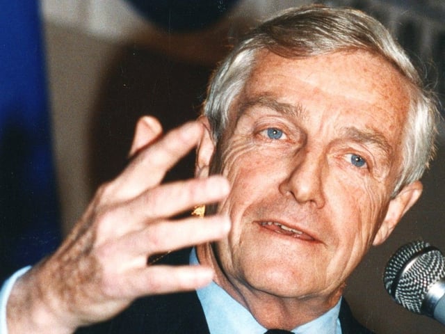 Former Alberta premier Peter Lougheed.