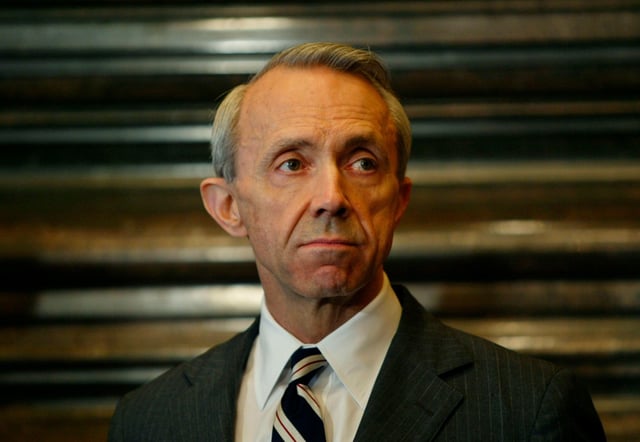 Supreme Court Associate Justice David H. Souter attends a news conference at the Supreme Court on May 28, 2003 in Washington, DC.