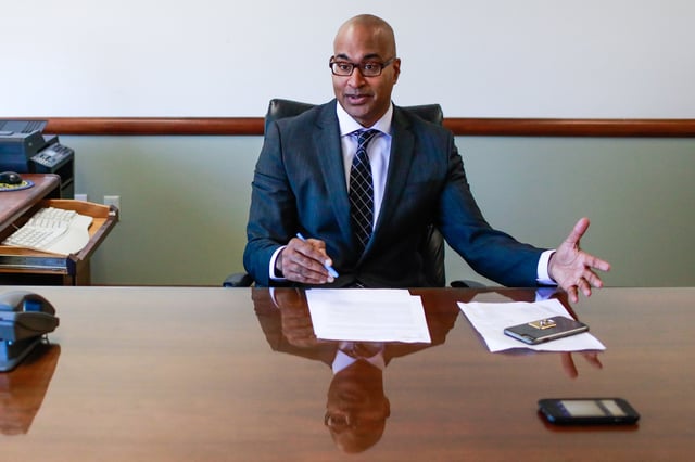 Public Defender Mano Raju at his office in San Francisco on Thursday, March 14, 2019.