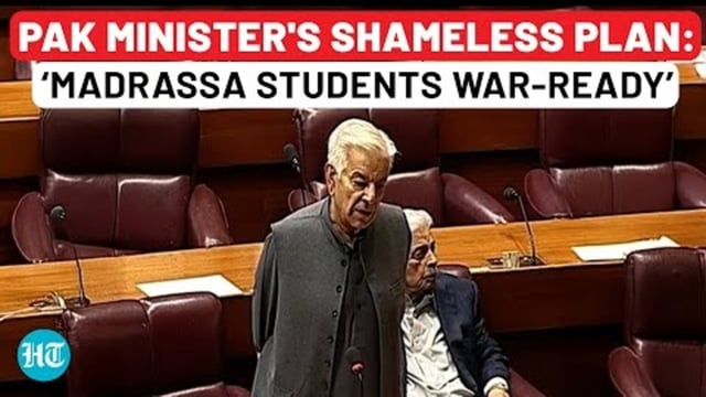 Pakistan Goes Rogue, Defense Minister Khawaja Asif Confirms 'Madrassa Youth Ready For War'