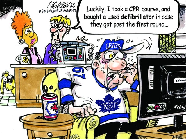 Steve Nease cartoon for May 9, 2025.