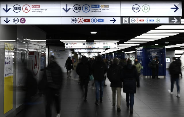 Dans la station Châtelet, à Paris (photo d’illustration).
