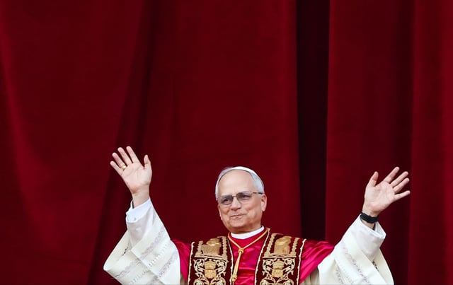 Pope Leo XIV at the Vatican on May 8, 2025.