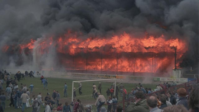In May 1985, a stand at Valley Parade went up in flames — 56 people died in the disaster