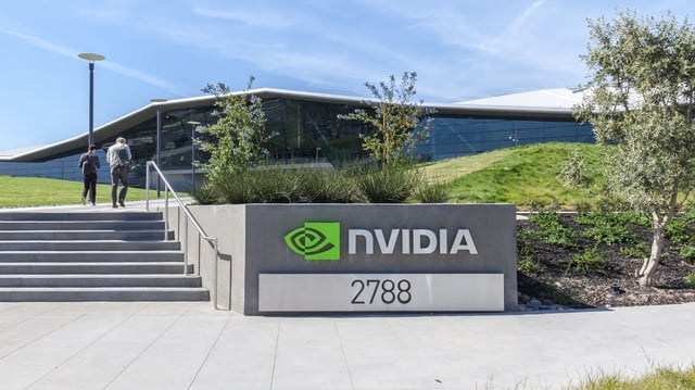 Santa Clara, California, USA - March 29, 2018: exterior view of Nvidia's new headquarters in Silicon Valley. Nvidia Corporation is an American technology company.